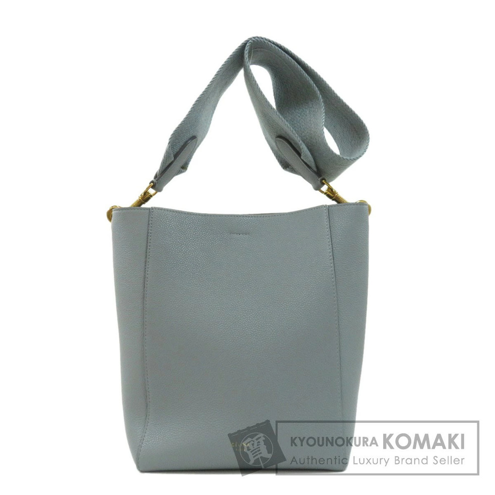 Celine Sangle Bucket Shoulder Bag Leather
